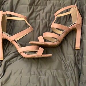 Charlotte Russe Pink Strappy heels Size 6